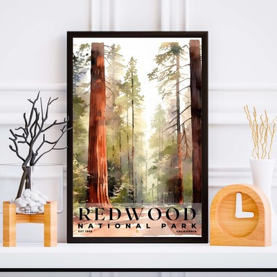 Redwood National and State Parks Poster, Travel Art, Office Poster, Home Decor | S4 - image5